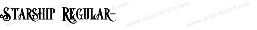 Starship Regular字体转换